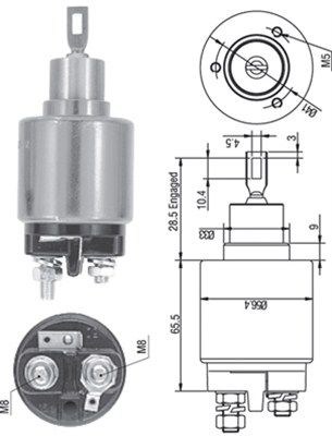 MAGNETI MARELLI solenoidinis jungiklis, starteris 940113050322